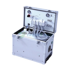 Portable dental turbine unit
