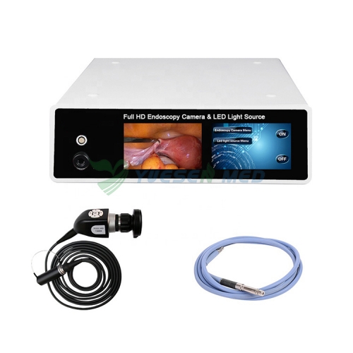 Instrumento endoscópico portátil, câmera endoscópica full HD e fonte de luz LED fria YSGW901