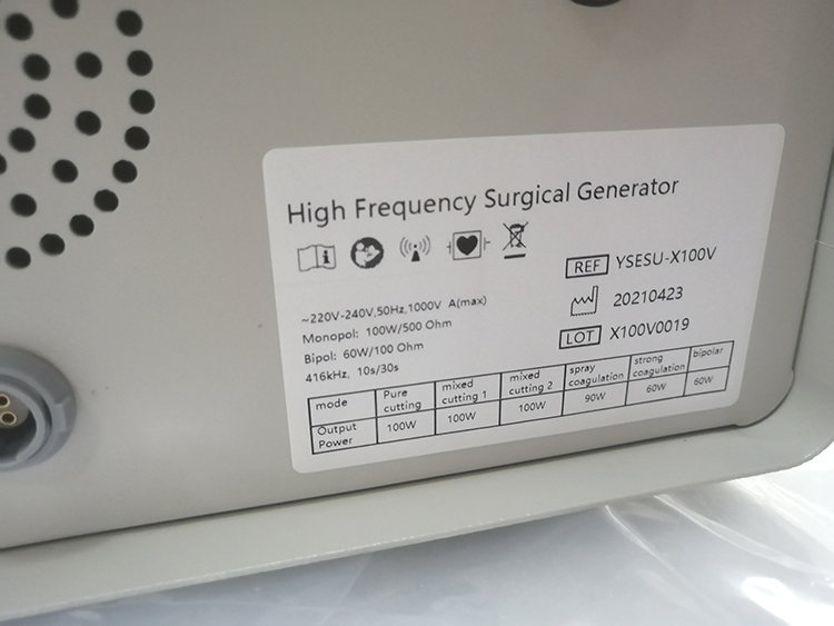 Générateur électrochirurgical pour vétérinaire YSESU-X100V