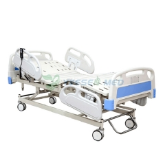 Lit de patient électrique ABS médical 5 fonctions lit de patient d'hôpital de soins intensifs
