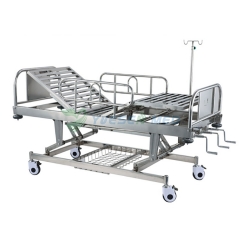 Stainless Steel Three Cranks ICU Emergency Bed YSGH1029