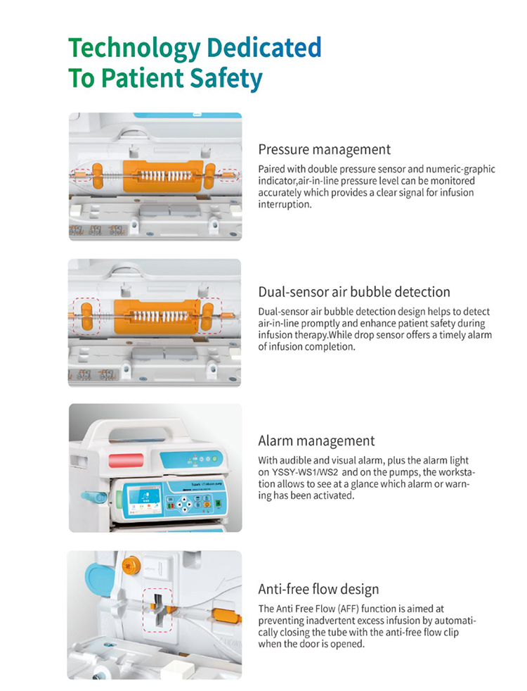 Prix du poste de travail de perfusion intelligent et simple avec une sécurité supplémentaire YSSY-WS1 YSSY-WS2