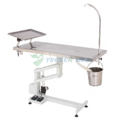 YSFT-871E-T Economic vet operating table electric clinic veterinary equipment with tissue tray  