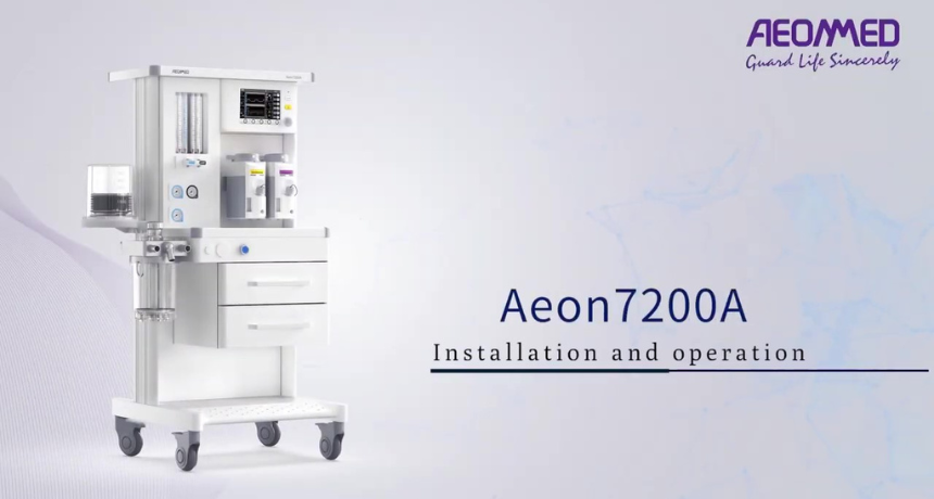 Installation video of AEON7200A anesthesia workstation