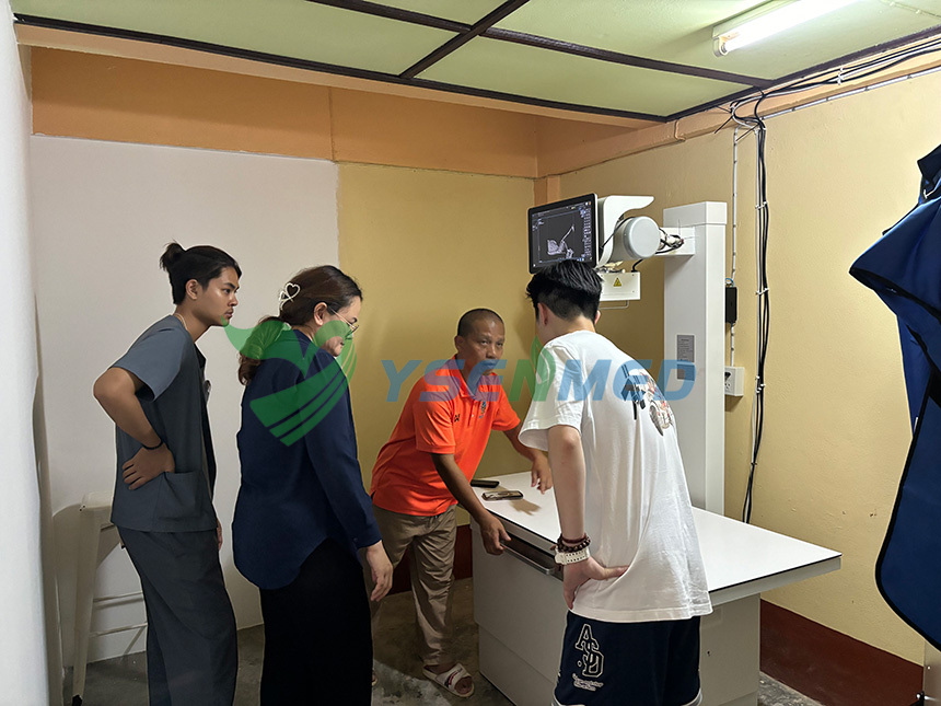 Engenheiro de radiologia da YSENMED recebe boas críticas do veterinário tailandês