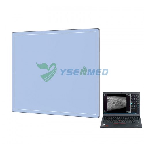 Detector de panel plano inalámbrico para radiografía veterinaria YSFPD3543W VET (14 x 17 pulgadas / 35 x 43 cm)