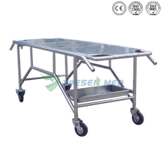 Stainless Steel Morgue Transport Stretcher YSTSC-07