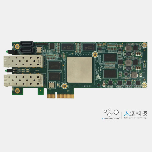 295-Kintex-7 XC7K325T double-channel 10MB optical fiber transceiver card with half height PCIe X4