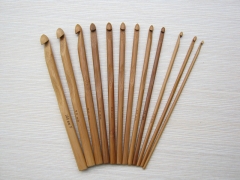 2.0 to 12.0 mm, 15cm long Crochet Hooks Bamboo Knitting Needles, yarn knitting china manufacturer