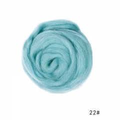 Gradual Change Blue Color DIY Craft Felting Natural Wool Needle Felting For Animal Sewing Projects Doll Needlework Felting