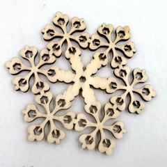 Christmas decoration 50pcs Multi-style Wooden cutouts wooden shapes wooden slices