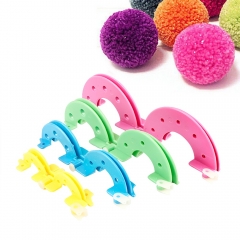 SKC Pompom Maker Tool Fluff Ball Making Tool Wool Ball Making Accessories 4 Pcs 3.5cm 5.5cm 7cm 9cm