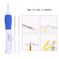 SKC Plastic Embroidery Pen Russian Punch Needle 3 Interchangeable Punch Needle Sewing Accessories