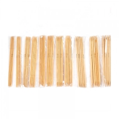 nature color Bamboo Sweater Needle Knitting Needles Weave Knit Scarf Weaving Double Pointed Bamboo Knitting Needles