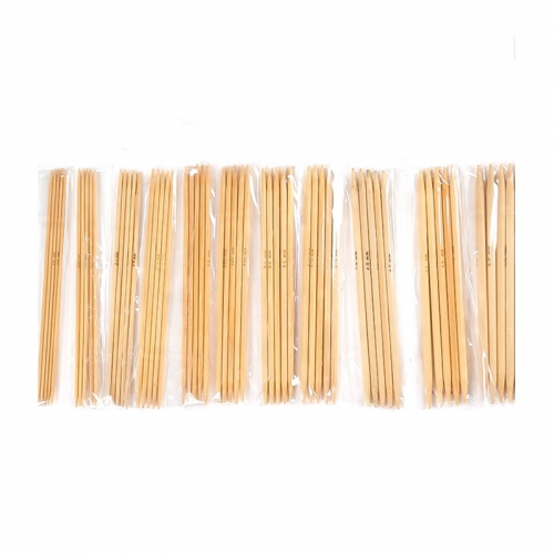 nature color Bamboo Sweater Needle Knitting Needles Weave Knit Scarf Weaving Double Pointed Bamboo Knitting Needles