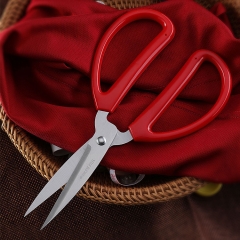 Red Handle Stainless Steel Scissors Household Embroidery Tailoring Scissors