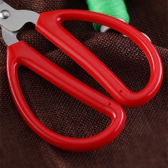 Red Handle Stainless Steel Scissors Household Embroidery Tailoring Scissors