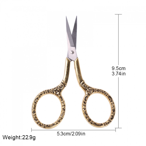 High Quality Small Lash Eyelash Scissors Vintage Craft Mini Scissors