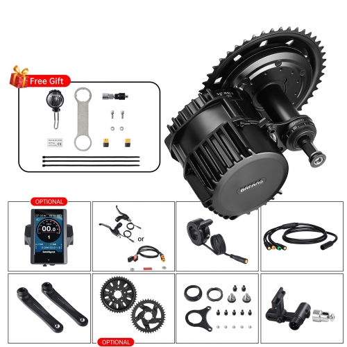 Bafang 48V or 52V 1000W BBS03 BBSHD Mid Drive Motor Electric Bike Conversion Kit diy ebike 8fun MM G320.1000 Engine 120mm/100mm/68mm