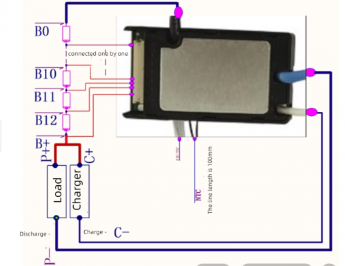 Small BMS,10S 36V 30A or 13S 48V 30A li-ion battery BMS, For 18650  21700 cell HaiLong Dolphin Shark case ebike battery BMS