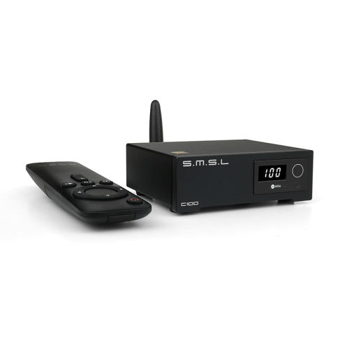 SMSL C100 USB MQA DAC AK4493S XMOS XU316 DSD512 32Bit 768KHZ CK-03 Clock Optical coaxial Bluetooth Decoder With remote control
