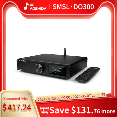 SMSL DO300 Audio DAC ES9039MSPRO MQA CD XMOS XU316 DSD512 32Bit 768KHZ Bluetooth 5.1 LDAC XLR I2S decoder with remote control