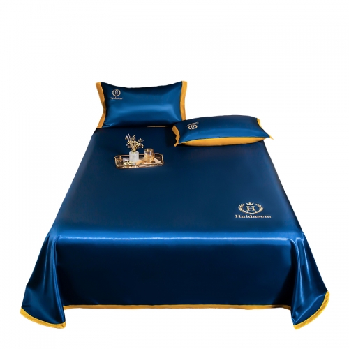 Amazon Hot Selling Bedding Set Premium Comfort Deep Blue 4pcs  Cover Set