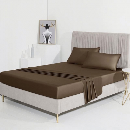 Amazon Hot Sale Super Soft Customized Luxury Bamboo 6 Pieces Bed Sheet Set