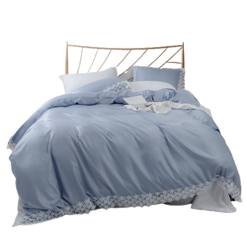 2021 High Quality Cheap Super Soft Bed Sheet Satin Bamboo Silk Polyester 3 Pcs Bedding Set
