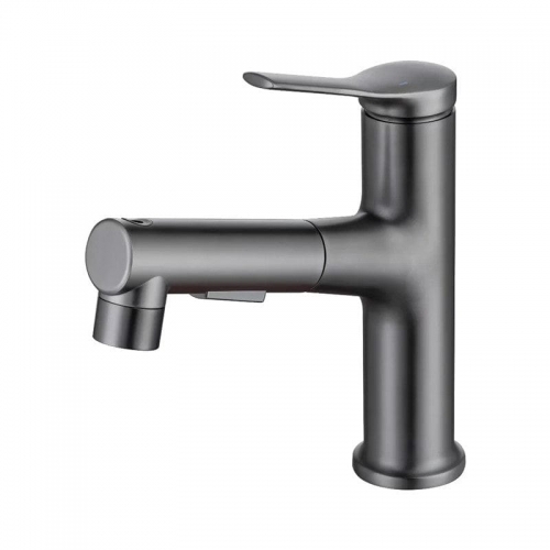 Bathroom Faucet,Bathroom Faucet with Pull Down Sprayer, Stainless Steel and Brass Bathroom Sink Faucet