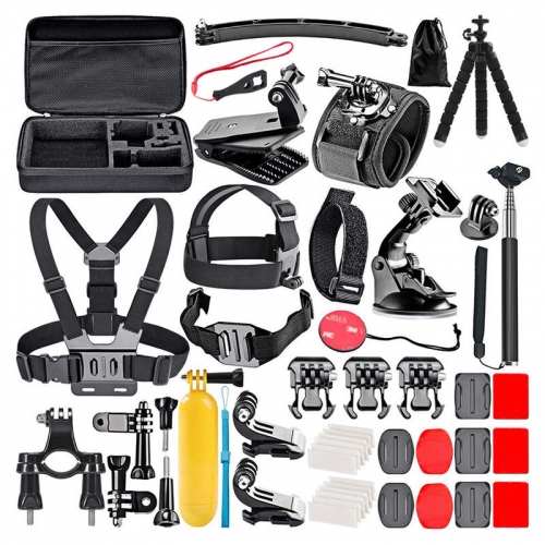 50 in 1 Action Camera Accessories Kits Sport Camera Accessories with Bracket and Protective Bag Case for gopro hero