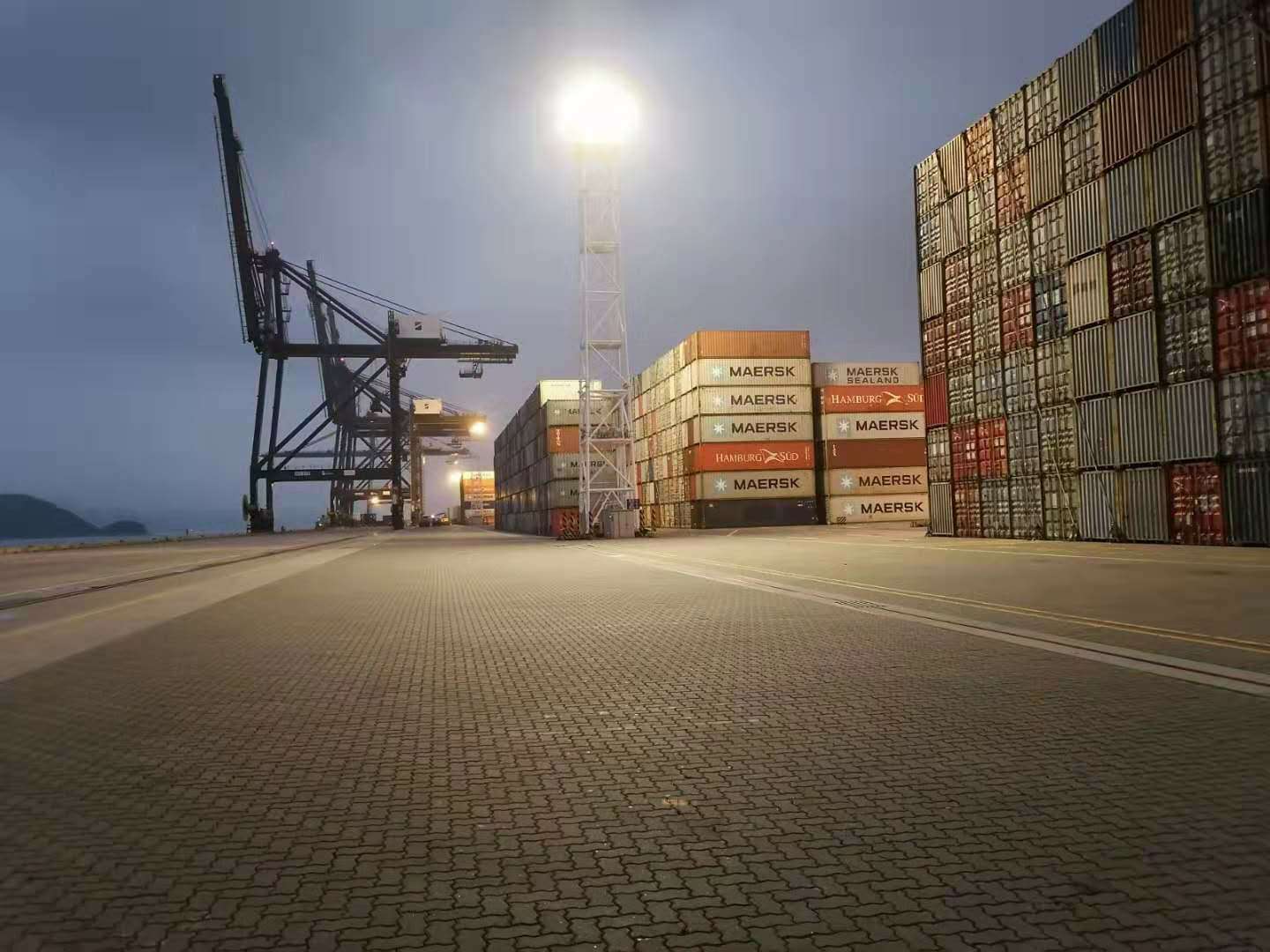 GINLITE LED High Mast Lamp Project at Seaport Container Yard