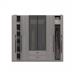 Bedroom Four 4 Doors Wood Cabinet Wardrobe With big Storage