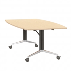 Polished Aluminium Feet Flip Fold-up 8 Person/12 Person Training Table