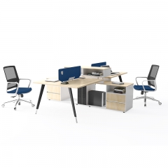 Pro 4 Person Workstation Desk for Offices, Braries, Classrooms,Library
