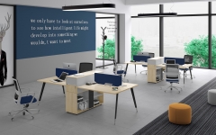 Four-Person Modern Workstation For Office Or Co-Working Home Area