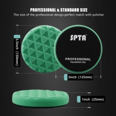 SPTA Triangle Foam Polishing Pads Car Detailing Sponge Buffing Polishing Waxing Pads for DA/RO Car Polisher