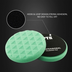 SPTA Triangle Foam Polishing Pads Car Detailing Sponge Buffing Polishing Waxing Pads for DA/RO Car Polisher