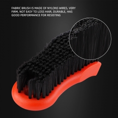 SPTA Car Cleaning Brush Fabric Brush Nylons Handle Auto Upholstery Cleaning Brush