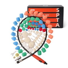 SPTA 78 Pcs Detailing Kit Buffing Pad Set With Flexible Shaft for Polishers and Drills