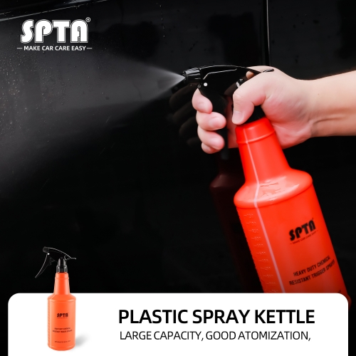 SPTA 750ml Professional Sprayer Acid and Alkali Resistant Atomozing Sprinkling Can Adjustable Nozzle for Car Beauty