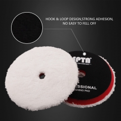 SPTA White Fast Finishing Microfiber Polishing Pad Polishing Disc Kits For DA/RO Car Polisher