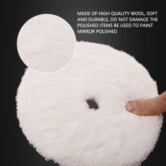 SPTA White Fast Finishing Microfiber Polishing Pad Polishing Disc Kits For DA/RO Car Polisher