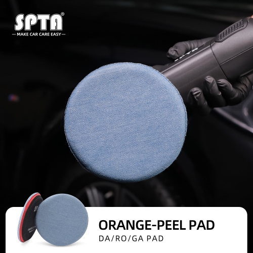 SPTA 5 inch (125mm) 1000# Premium Denim Pad Orange Peel Removal Polishing Pad For Car Polisher