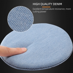 SPTA 5 inch (125mm) 1000# Premium Denim Pad Orange Peel Removal Polishing Pad For Car Polisher