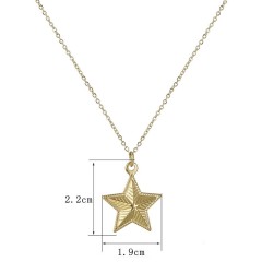 Wholesale pentagram star pendant necklace in stainless steel