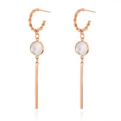 Elegant Tassels STAINLESS STEEL DROP EARRINGS / Boucle d'oreilles en acier inoxydable