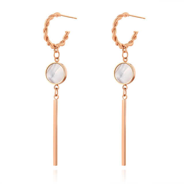 Elegant Tassels STAINLESS STEEL DROP EARRINGS / Boucle d'oreilles en acier inoxydable