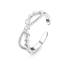 Popular 8-Shaped STAINLESS STEEL OPEN RINGS / Bague en acier inoxydable