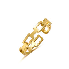 WHOLESALE 14k Gold Link Chain STAINLESS STEEL OPEN RINGS / Bague en acier inoxydable